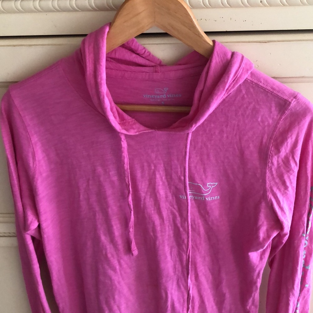 Vineyard Vines Women’s Long Sleeve Hoodie Shirt - Picture 2 of 9
